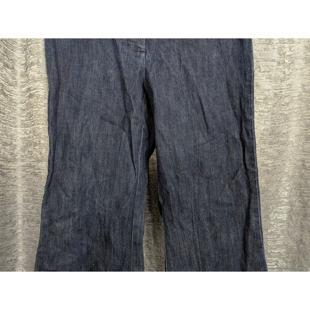 Battery Park Bootcut Denim Jeans Y2K Womens 8 Tall Dark Wash - Picture 3 of 7